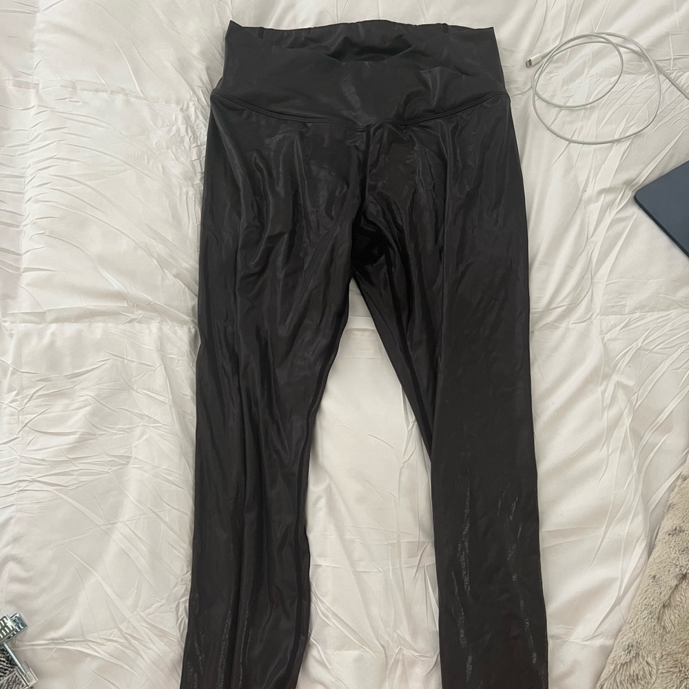 Halara leggings leather look NWT